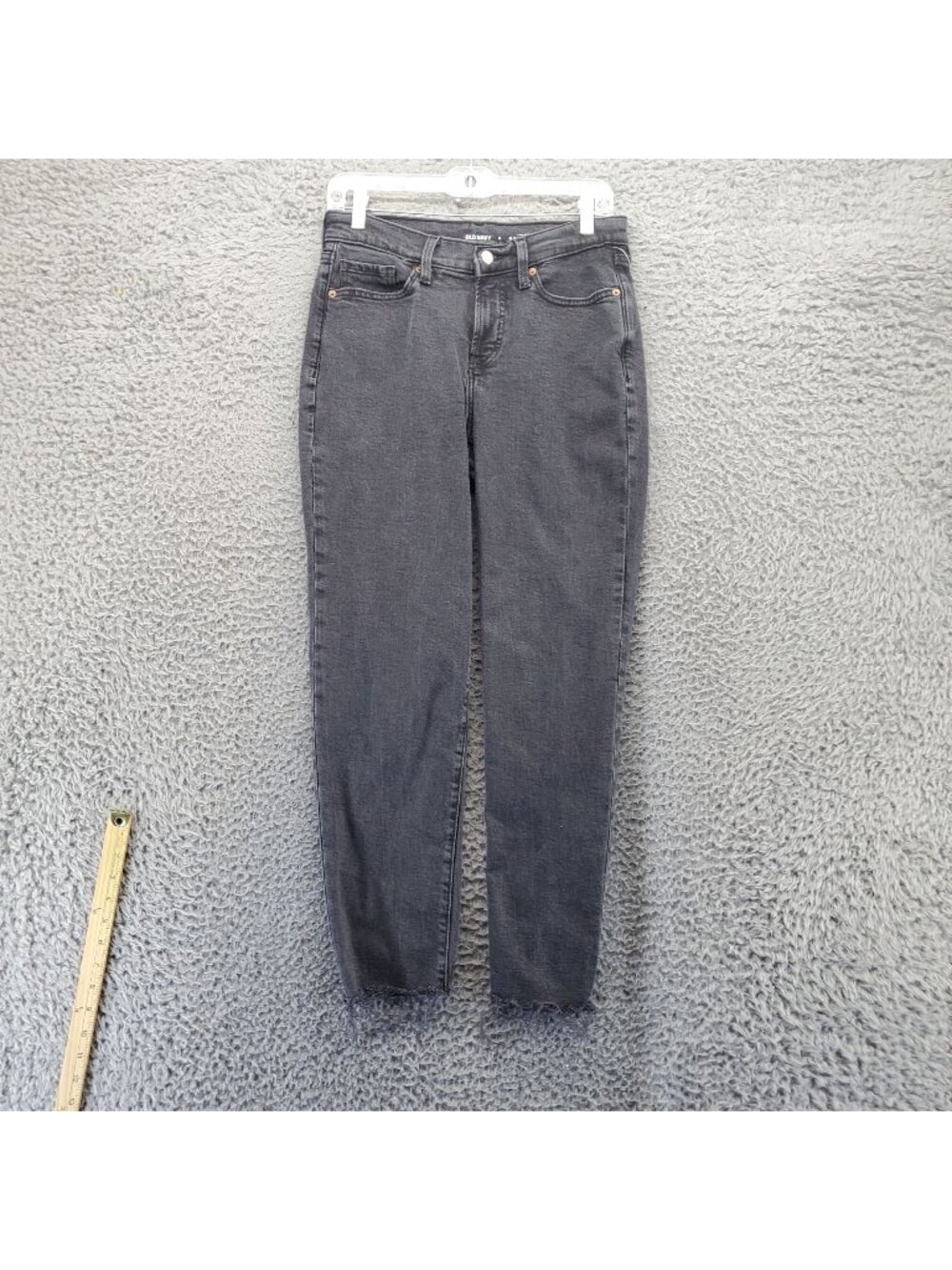 Old Navy Jeans Womens 6 Black OG Straight High-Rise Secret Smooth Pockets *Read*